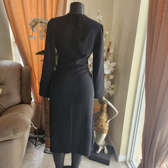 Women Zara Midi Dress With Front Tie size S NWOT - Picture 7 of 7